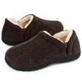 thumbnail image 1 of LongBay Men's Cozy Memory Foam Slippers Comfy Fuzzy Plush Lining House Shoes Indoor Outdoor, 1 of 6