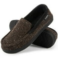 thumbnail image 1 of LongBay Men's Cozy Moccasin Slippers Loafer House Shoes with Memory Foam and Rubber Sole for Indoor Outdoor, 1 of 7