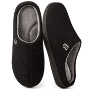 LB LONGBAY SINCE 1997 LongBay Men's Dual-Tone Memory Foam Slippers Comfy House Shoes for Indoor Outdoor
