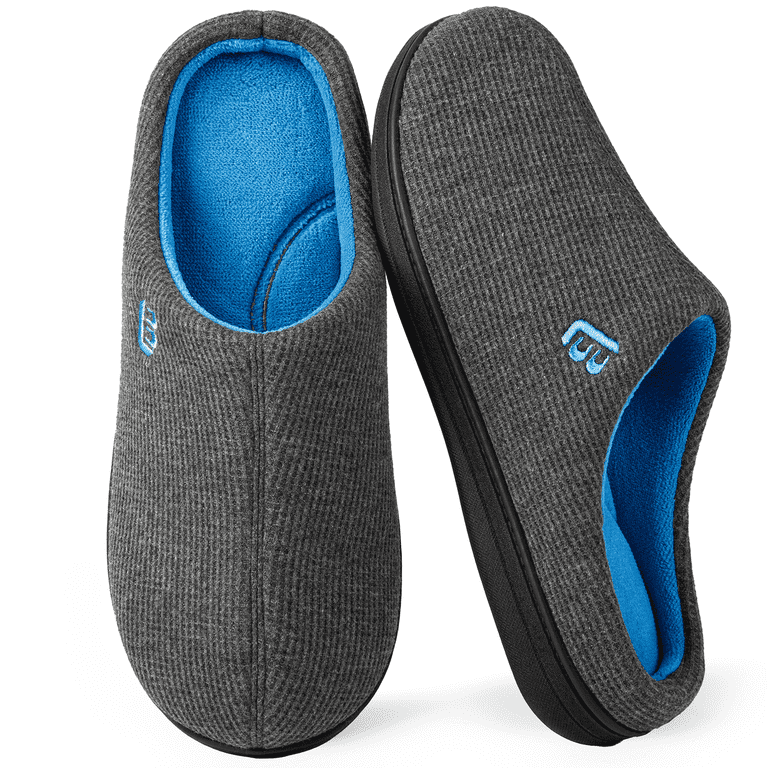 LongBay Mens Outdoor Slippers Two Tone Memory Foam Slip On  Men Size 13 Amazon.com | LongBay Mens Slip on Slippers Two-Tone Indoor  main image 2