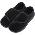 thumbnail image 1 of LongBay Men's Memory Foam Diabetic Slippers Comfy Warm Plush Fleece Arthritis Edema Swollen House Shoes, 1 of 8