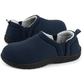 thumbnail image 1 of LongBay Men's Slippers Warm Bedroom House Shoes Slip-On Memory Foam Winter House Slippers for Indoor Outdoor, 1 of 7