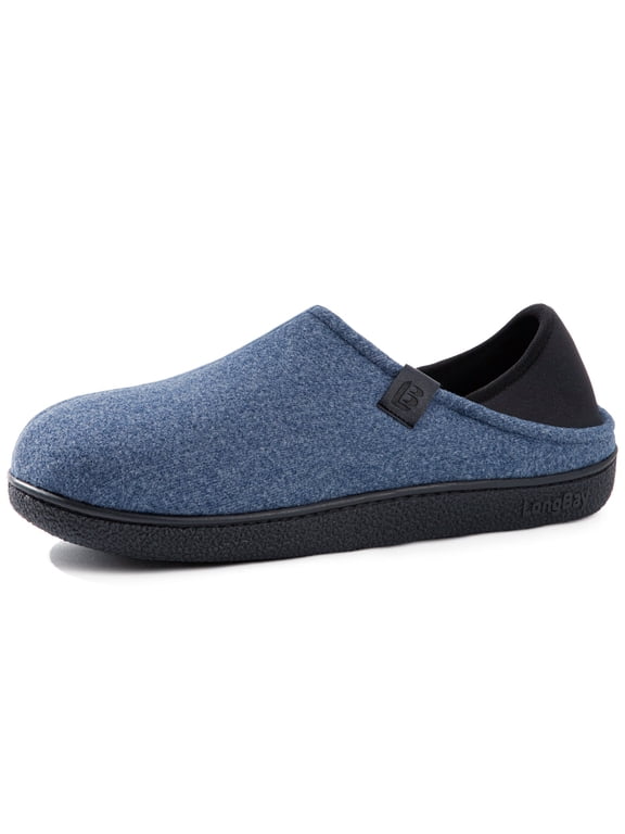 Mens Slippers with Removable Supportive Insole Slip on Casual House Shoes for Indoor Outdoor Bedroom Garden