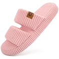 thumbnail image 1 of LongBay Slippers for Women Memory Foam Open Toe Slide Indoor House Shoes Slip On Bedroom Comfy Gift, 1 of 6