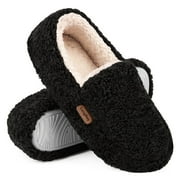 LB LONGBAY SINCE 1997 LongBay Women's Fuzzy Memory Foam Slippers Warm Cozy Shearling House Slippers for Ladies Supportive Slip on Indoor Home Shoes