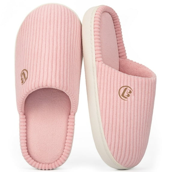 LongBay Women's Slippers Soft Comfy Memory Foam Slip-On Indoor House Shoes with Non-Slip Sole