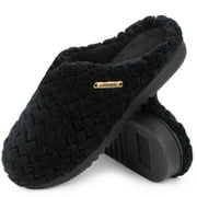 LB LONGBAY SINCE 1997 LongBay Women’s Soft Flannel Memory Foam Slippers Slip on House Fuzzy Shoes Indoor Outdoor
