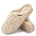 LongBay Women’s Soft Flannel Memory Foam Slippers Slip on House Fuzzy ...