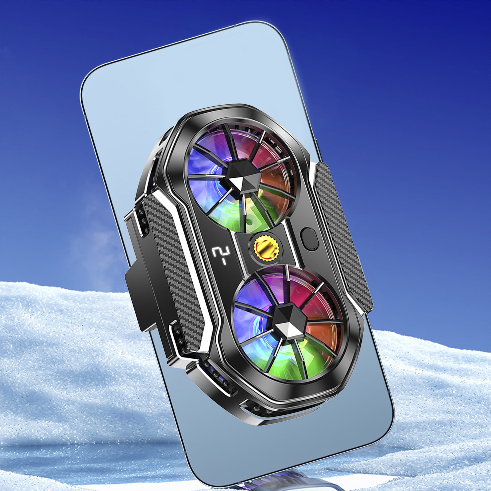 LongHanMao FS06 Mobile Phone Heat Sink Twin Fan Game Live Three Speed