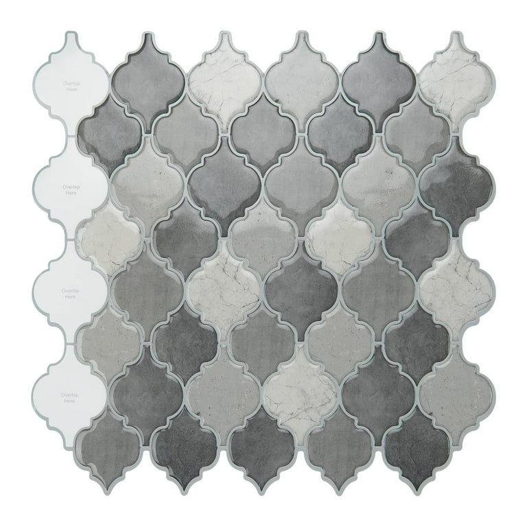 LongKing White Squre 12 in. x 12 in. Peel and Stick Wall Tile Backsplash (10-Pack) LongKing White Squre 12 in. x 12 in. Peel and Stick Wall Tile Backsplash (10-Pack)