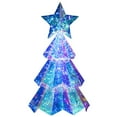 LongLiYi Acrylic Lighted Christmas Tree,Colorful LED Night Light Xmas