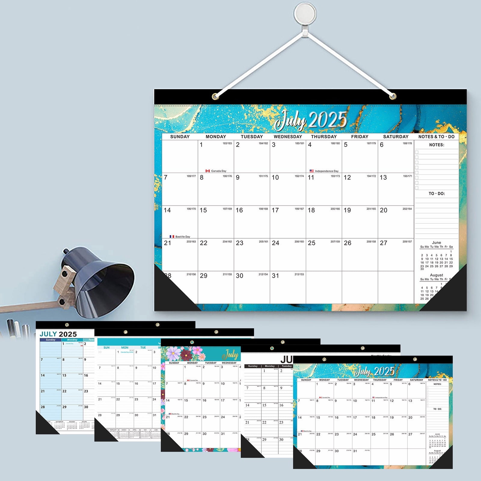 LongLiYi Cyber and Monday Calendar 2025 English Version 18 Month