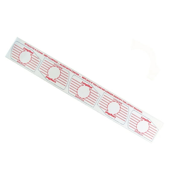 LongShot Golf Impact Label Roll - 250 Standard Iron Labels