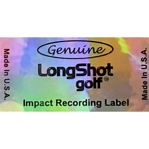 LongShot Golf Impact Label Roll - 350 Putter/Low Profile Labels