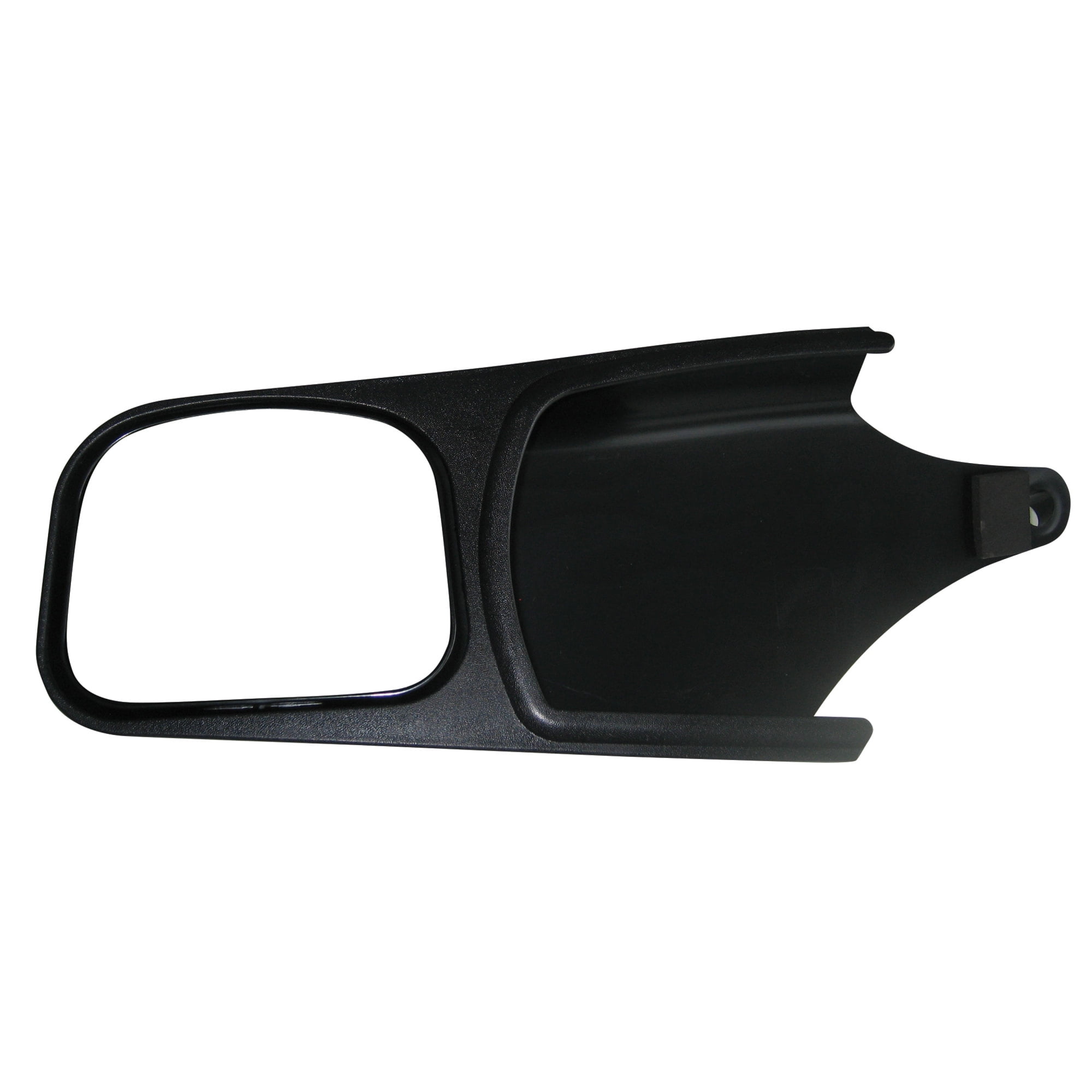 Right Door Mount Large Vehicle Towing Mirror in Brushed Finish