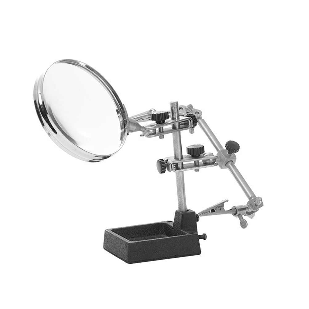 LongYTong 1 Set Professional Threehanded Magnifier Tools 5X Auxiliary
