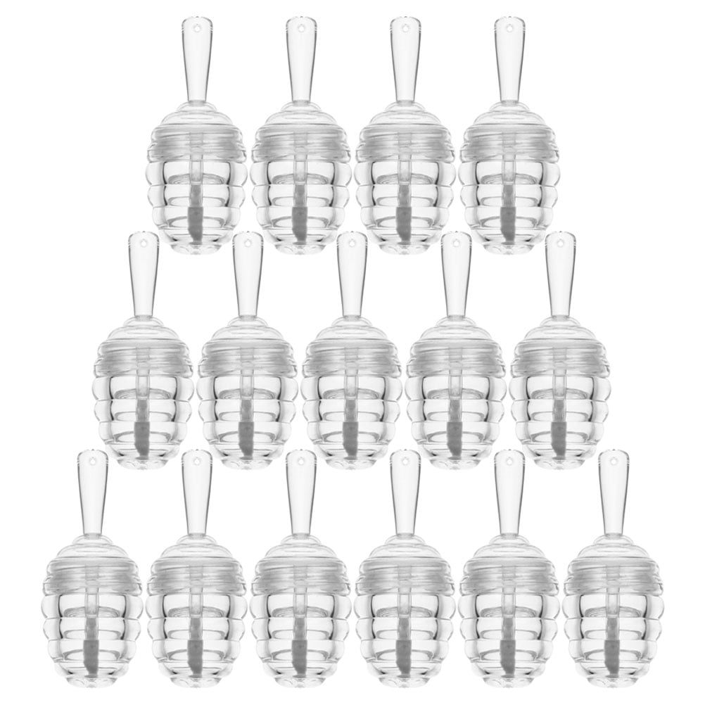LongYTong 15Pcs Honey Pots Shaped Refillable Lip Gloss Containers Lip