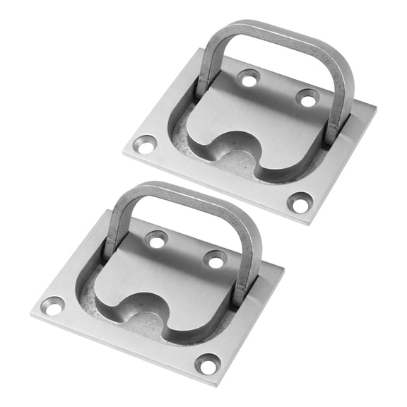 IMIKEYA 2Pcs Stainless Steel Flush Mount Lifting Handles for Boat Hatches and Decks