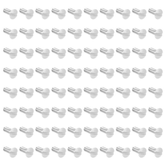 IMIKEYA 200Pcs White Milled Slot Screws for Outlet Covers and Wall Plates