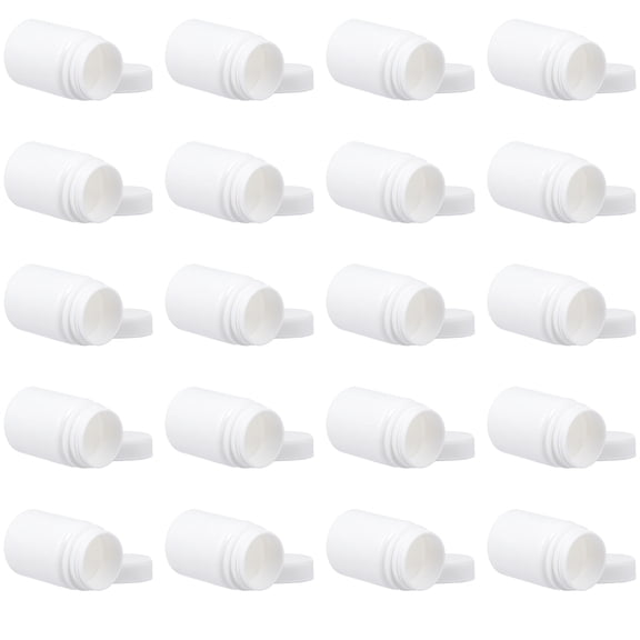 IMIKEYA 20Pcs White Plastic Pill Box for Travel with Moisture Proof and Lightweight Design