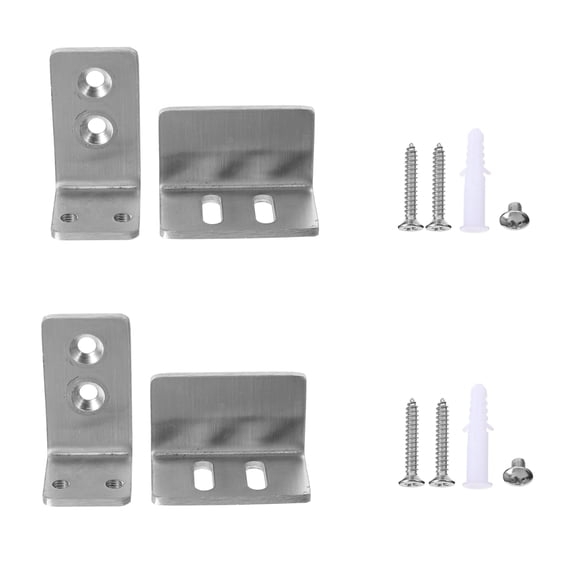 IMIKEYA 2Pcs Stainless Steel Barn Door Floor Guide Adjustable Bottom Roller for Doors