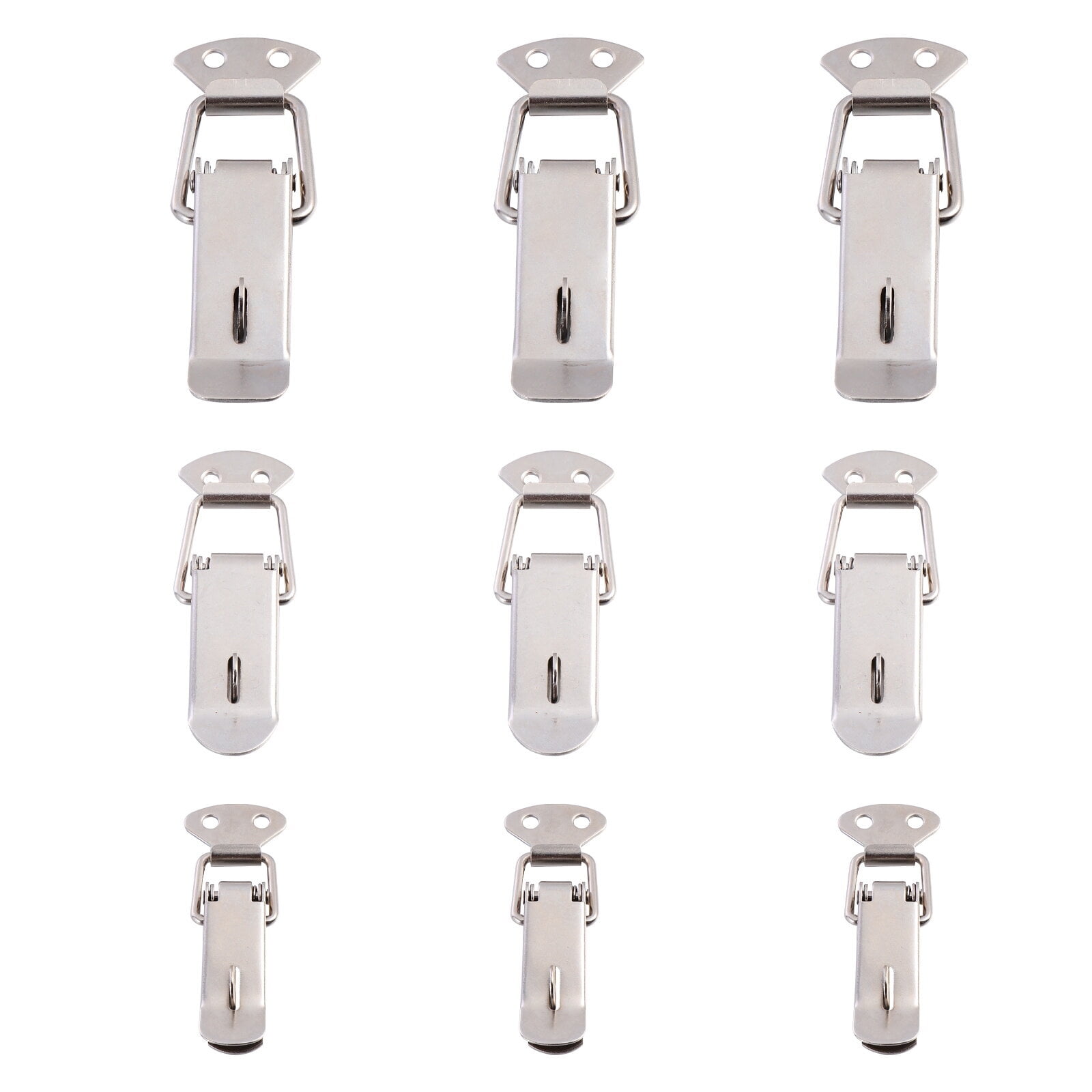 LongYTong 9 Pcs Lock Spring Loaded Toggle Hasp Sturdy Latch Instrument