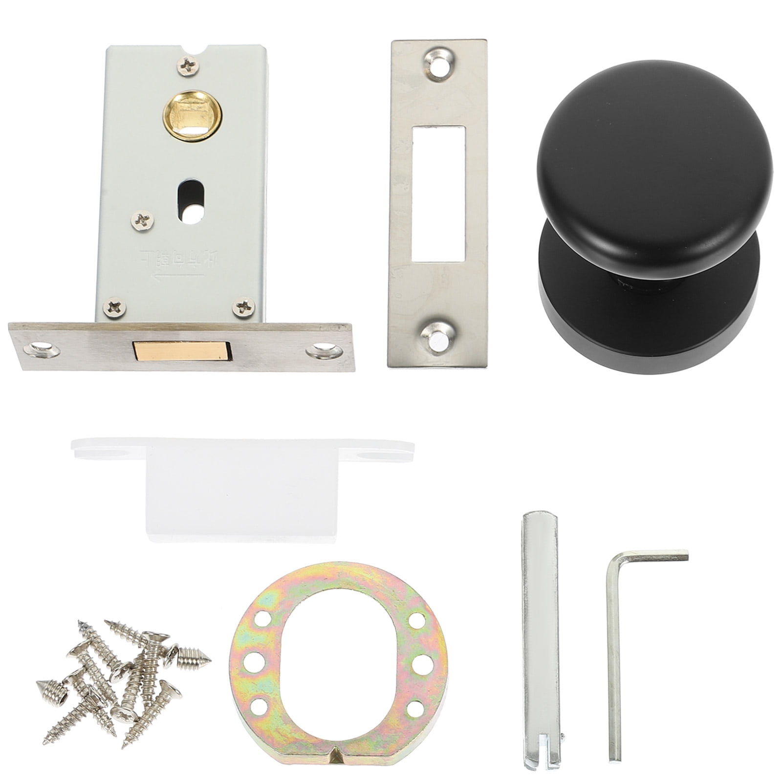 LongYTong Rotate Latch Keyless Door Latch Lock Revolving Door Lock Rotary Silent Door Lock