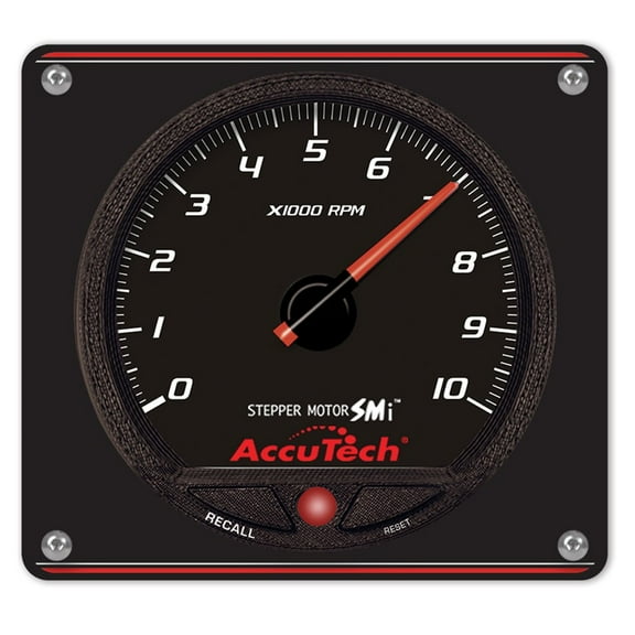 Longacre 44477 AccuTech SMi 'Stepper Motor' Memory Tach in Aluminum Panel