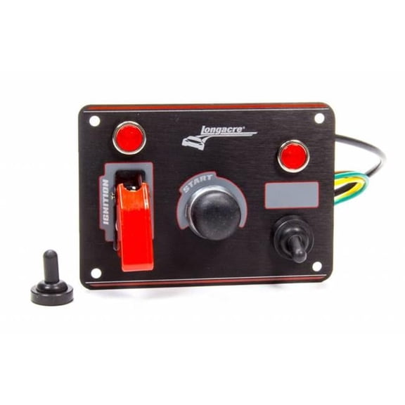 Longacre 52-44866 Ignition Panel Black with 1 Accessory & Pilot Light