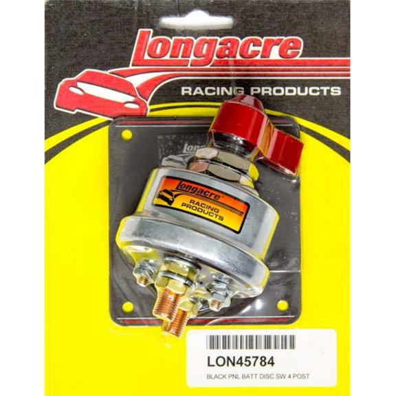 Longacre 52-45784 Battery Disconnect Panel Black 4 Post