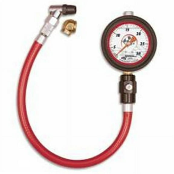 Longacre 52-52022 2.5 in. 0.5 lbs Liquid Filled Glow-In-The-Dark Tire Pressure Gauge, 0-30 PSI