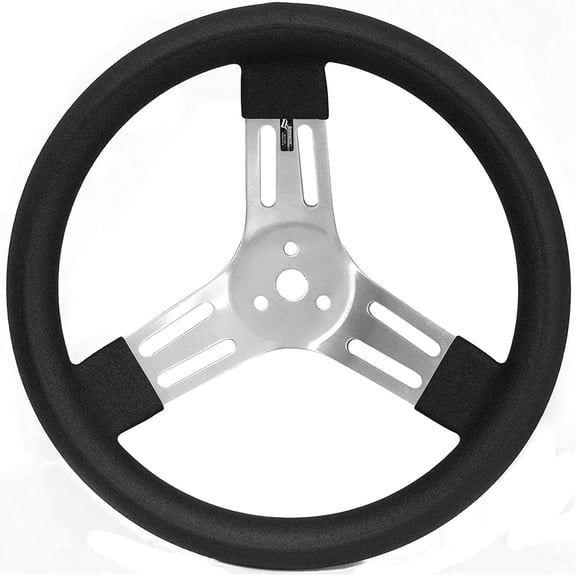 Longacre 52-56830 13 Inch Kart Steering Wheel, Black