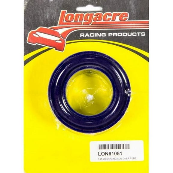 Longacre 52-61051 1.25 in. Large Spacing Coil-Over Spring Rubber - Blue Hard