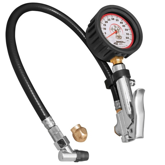 Longacre-Deluxe 2 Quick Fill Tire Pressure Gauge 0-60 PSI GID-52009