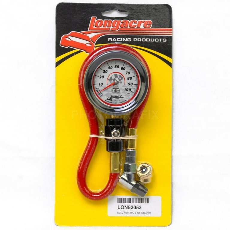 Longacre Deluxe 2-1/2” Tire Gauge - 0-100 psi by 1 lb Longacre Deluxe 2-1/2” Tire Gauge - 0-100 psi by 1 lb