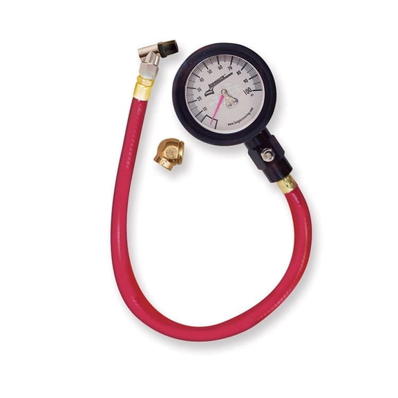 Longacre Racing 52053 Deluxe 2-1/2" 0-100 PSI GID Tire Pressure Gauge