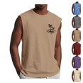 thumbnail image 1 of Longantii Sleeveless Shirts for Men Muscle Summer Men Tank Tops Tropical Graphic Shirts Casual Workout Vacation T-Shirts, 1 of 6