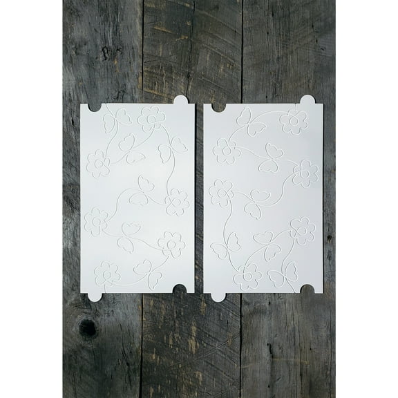 Longarm Quilting Groovy Pattern Boards Set of 2 Butterflies and Flowers Design