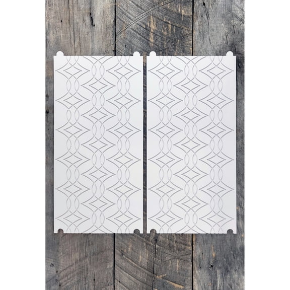 Longarm Quilting Groovy Pattern Boards Set of 2 Diamond Waves Design
