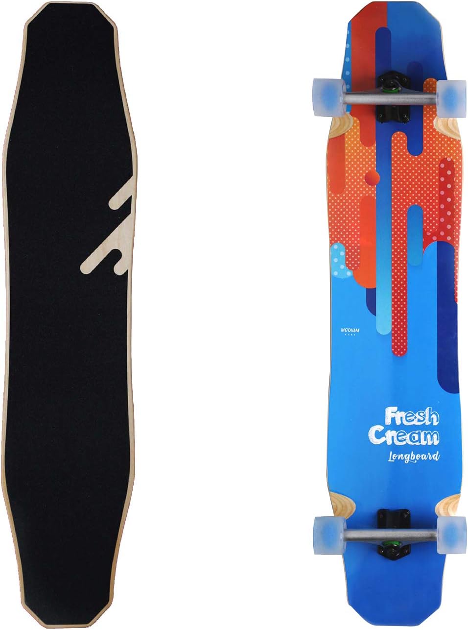 Longboard 44 Inch Long Boards For Adults/Teenagers Girls/Kids