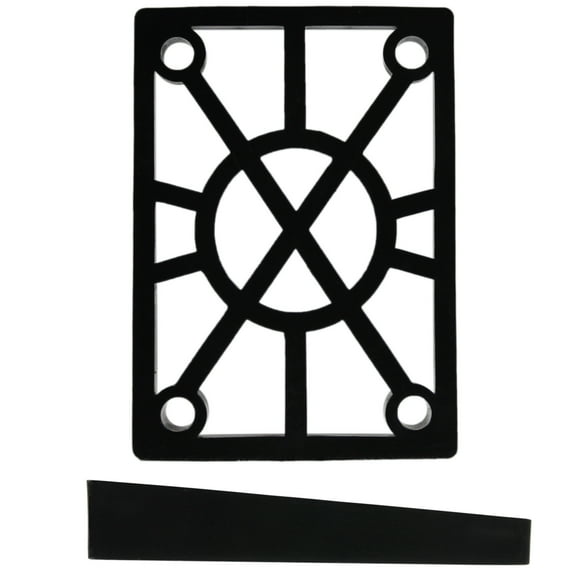Longboard Angled Riser Pad (hard plastic) 2-Pack (8mm to 14mm)