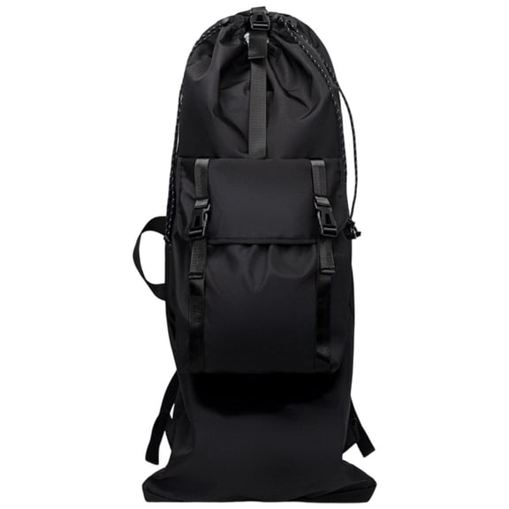 Longboard Backpack Large Capacity Skateboard Backpack Skateboard Bag- Surf & Skate Carrier Backpack, Longboard Carry Bag (Black)