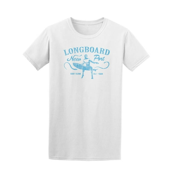 Longboard New Port Surf T-Shirt Men -Image by Shutterstock, Male 4X-Large