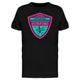 thumbnail image 1 of Longboard Surfing Camp T-Shirt Men -Image by Shutterstock, Male 3X-Large, 1 of 2