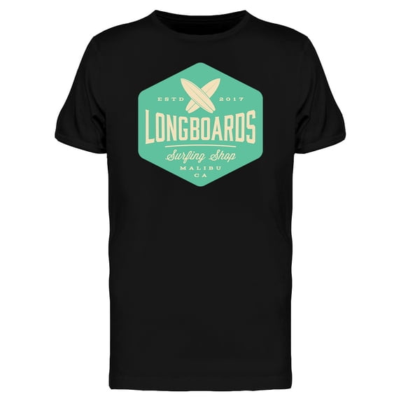 Longboards Surfing Shop T-Shirt Men -Image by Shutterstock, Male Large