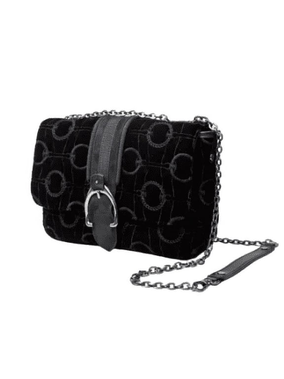 Amazone Black Velour Women's Crossbody Bag L1357674001