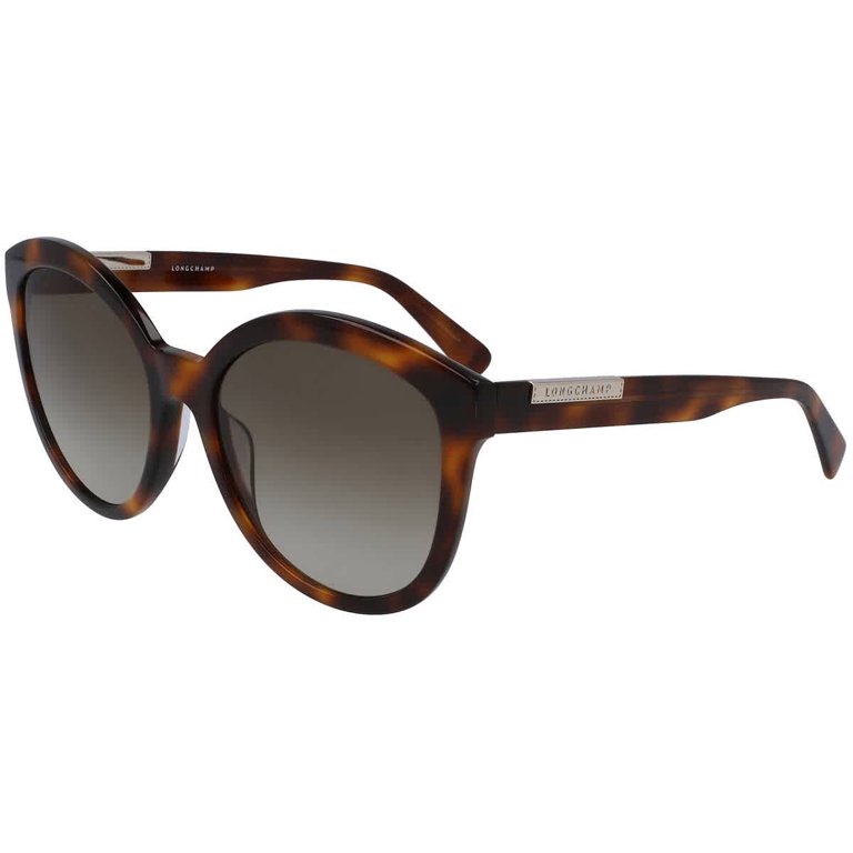 Longchamp Brown Butterfly Ladies Sunglasses LO671S 214 57  display picture 3