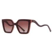 Longchamp Brown Gradient Irregular Ladies Sunglasses LO792S 200 53