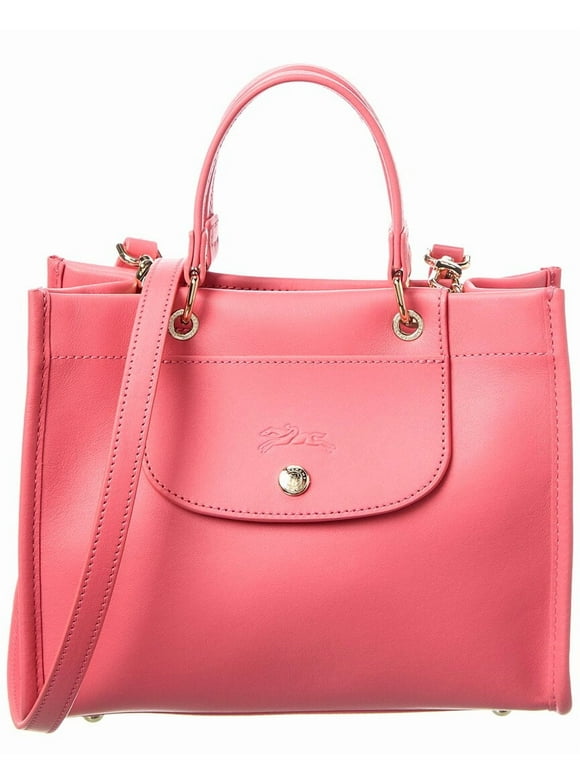 Cabas Small Leather Handbag, Pink