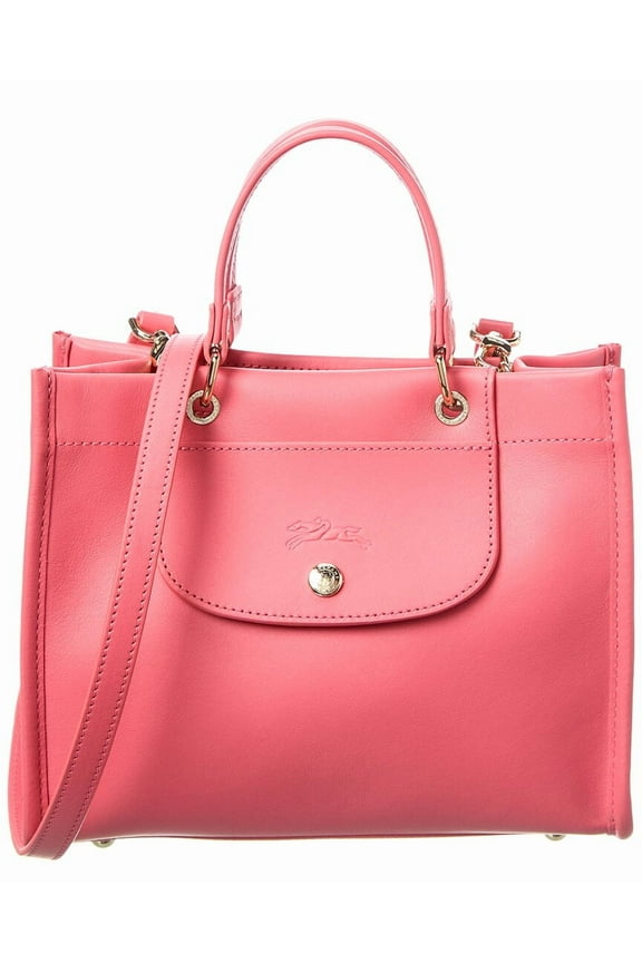 Cabas Small Leather Handbag, Pink